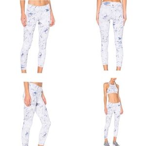 STRUT THIS | XS / S | Flynn Blue‎ Marble Yoga Pilates Bar Running Gym Leggings